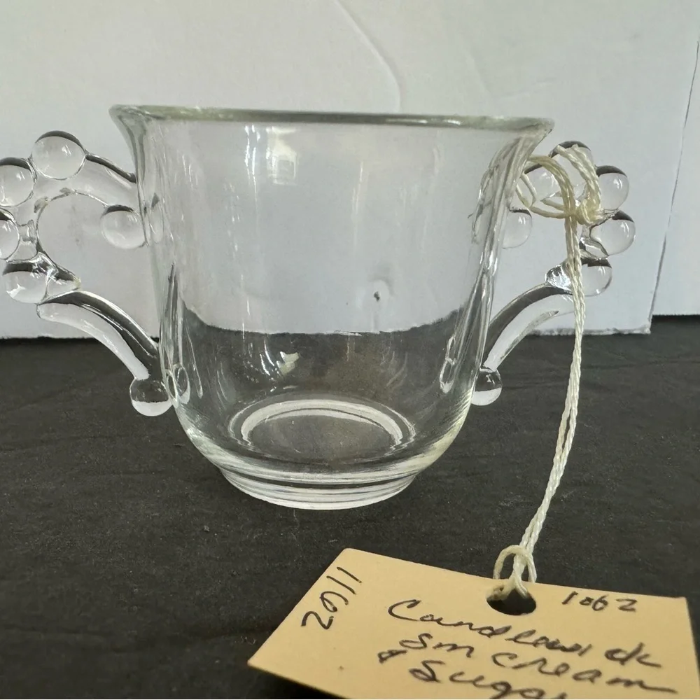Vintage Candlewick sugar and cream set